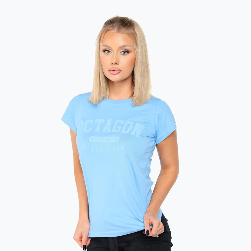 Octagon women's t-shirt est. 2010 blue