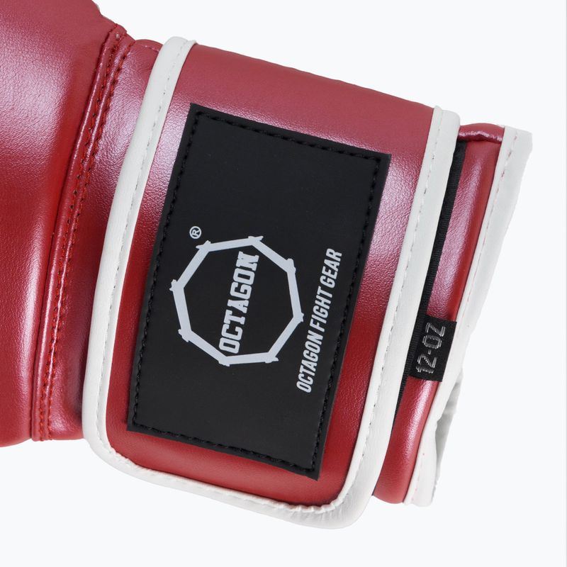 Octagon boxing gloves red 5