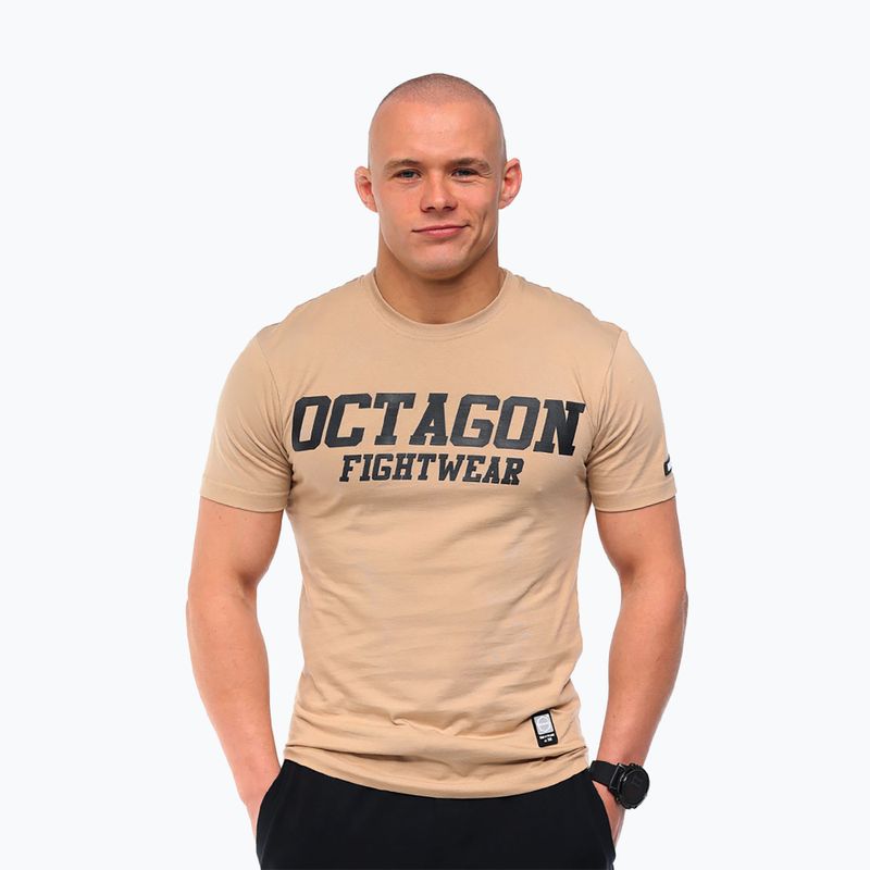 Men's Octagon FW Straight t-shirt beige