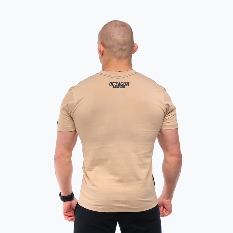 Men's Octagon FW Straight t-shirt beige 2