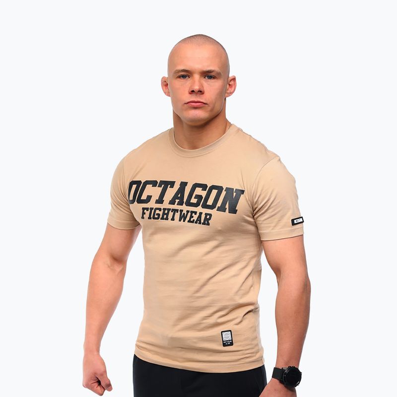 Men's Octagon FW Straight t-shirt beige 3