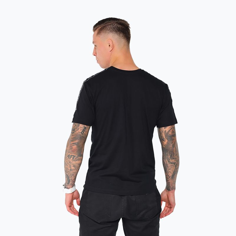Men's T-shirt Octagon Stripe black/white 2