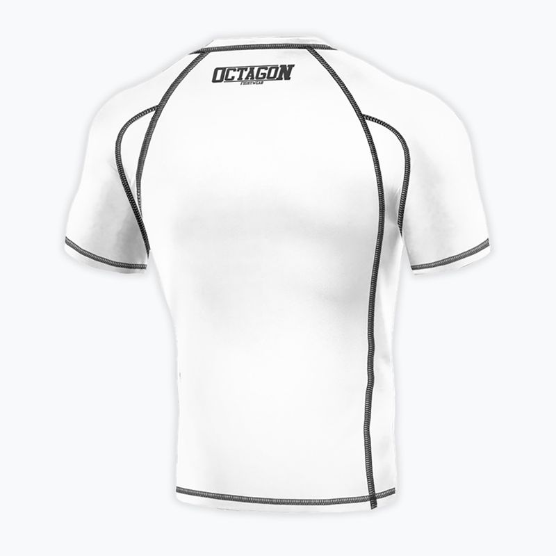 Octagon Premium Fight Wear men's rashguard white 2