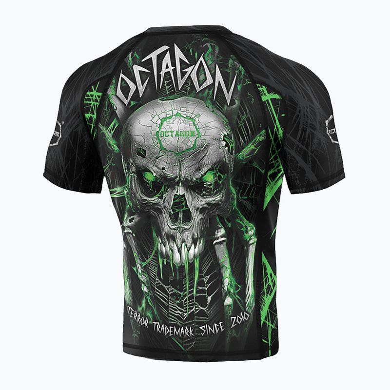Men's Octagon Premium Spiderskull black/multicolour Rashguard 2
