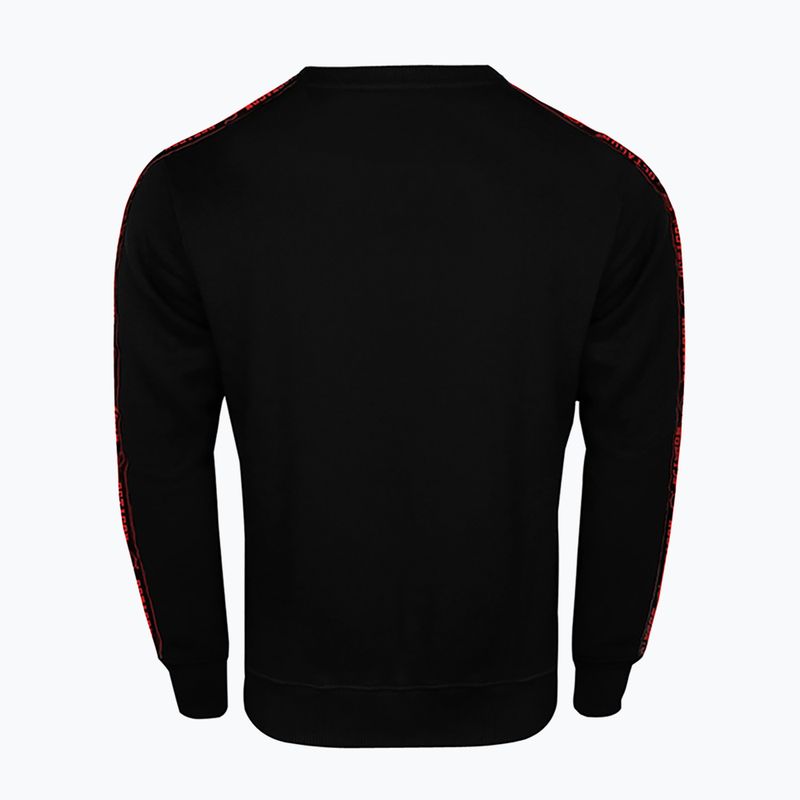 Men's sweatshirt Octagon Stripe black/red 2