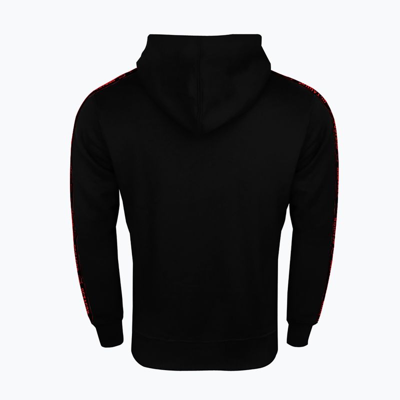 Men's sweatshirt Octagon Stripe Hoodie black/red 2