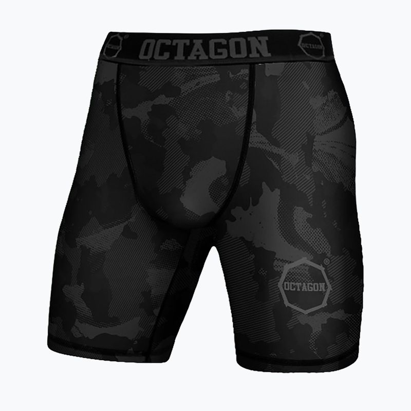 Men's compression shorts Octagon Camo Night black