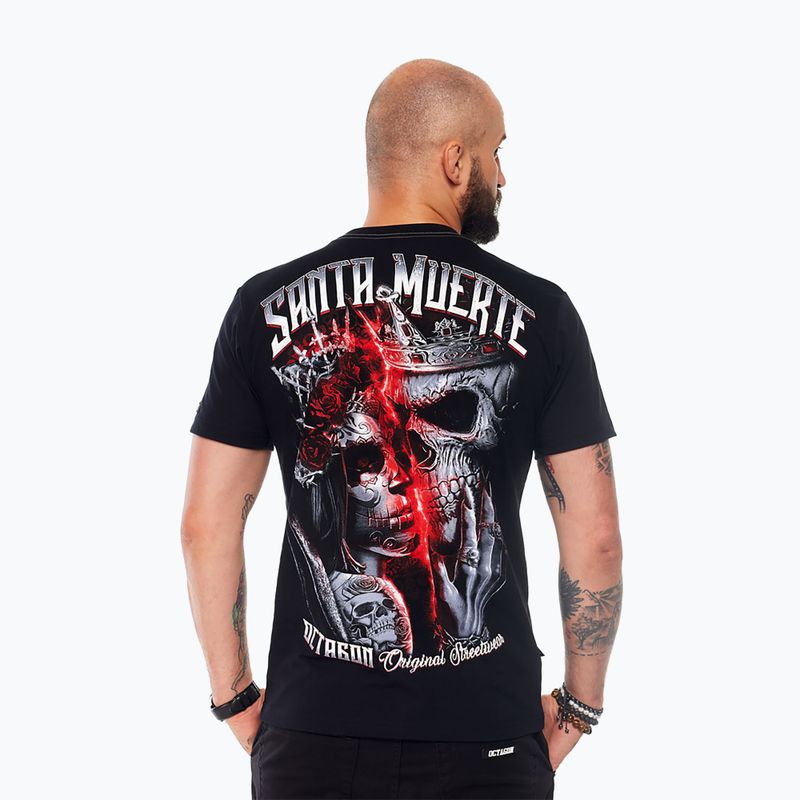 Men's T-shirt Octagon Santa Muerte black/multicolor 2