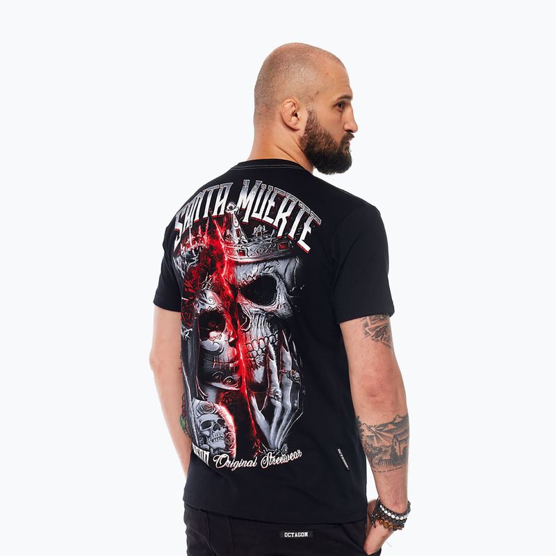 Men's T-shirt Octagon Santa Muerte black/multicolor 4