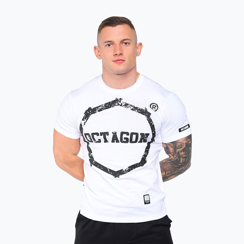 Octagon Logo Smash white women's t-shirt