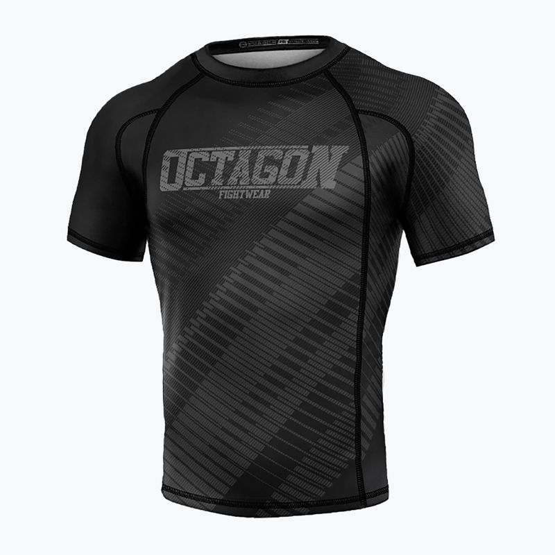 Men's Octagon Blocks Premium Rashguard black