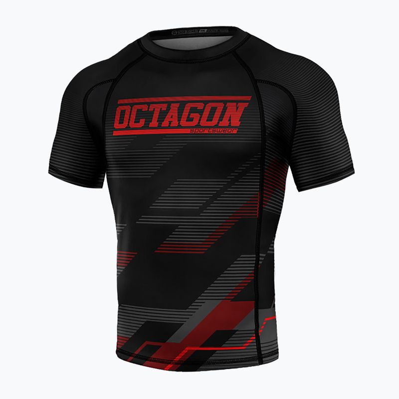 Octagon Racer Premium black/red men's rashguard