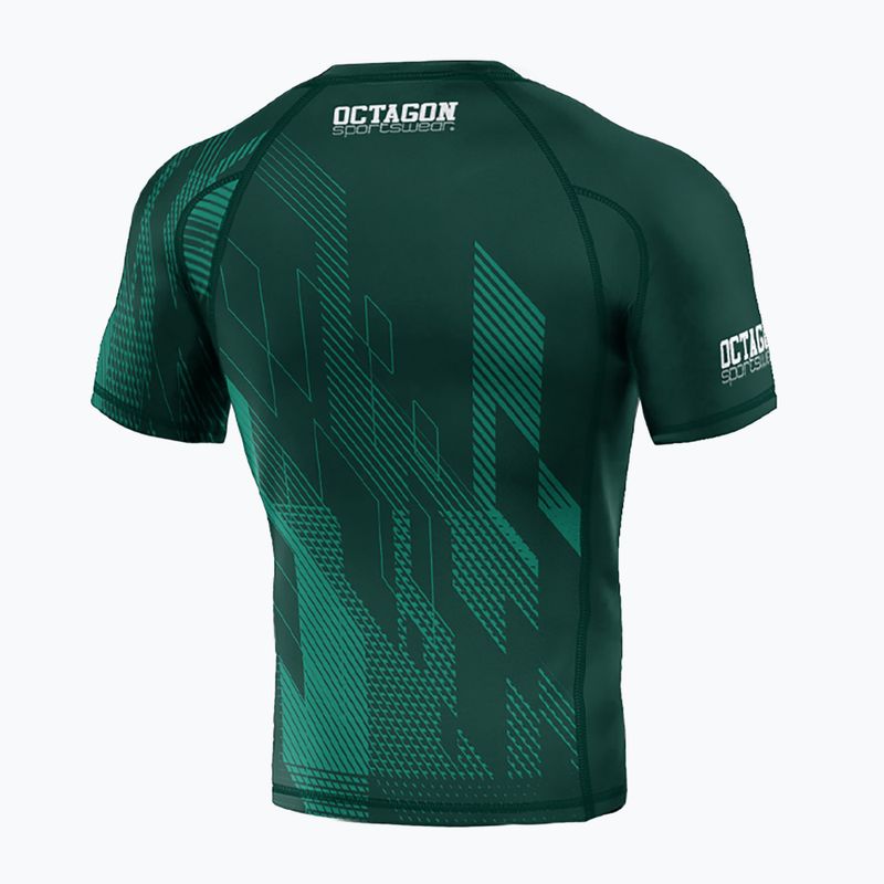 Men's Octagon Diamond Premium Rashguard dark green 2