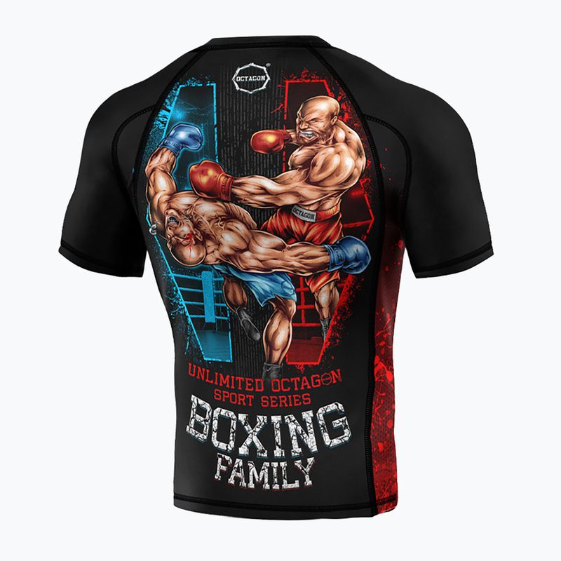 Men's Octagon Premium Boxing Family black/multicolour Rashguard 2
