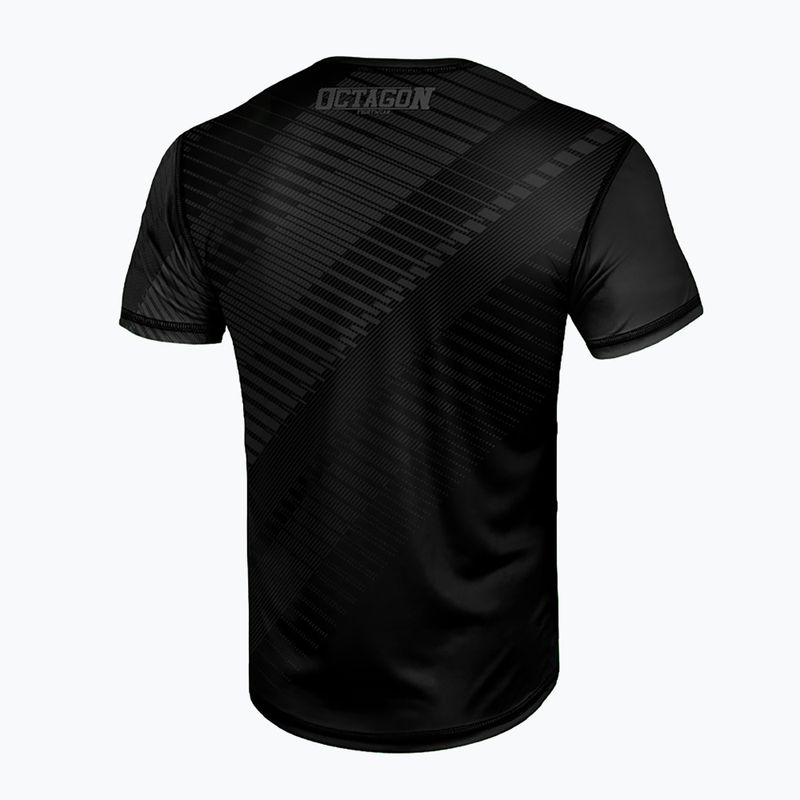 Men's Octagon Sport Broken Line T-shirt black 2