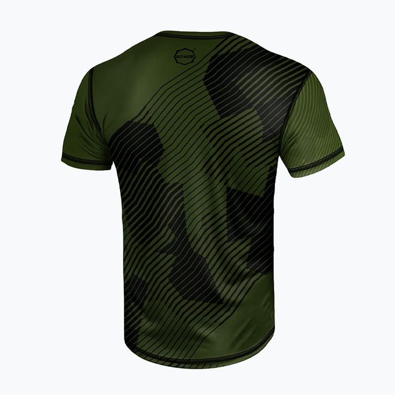 Octagon Broken Line men's t-shirt olive 2