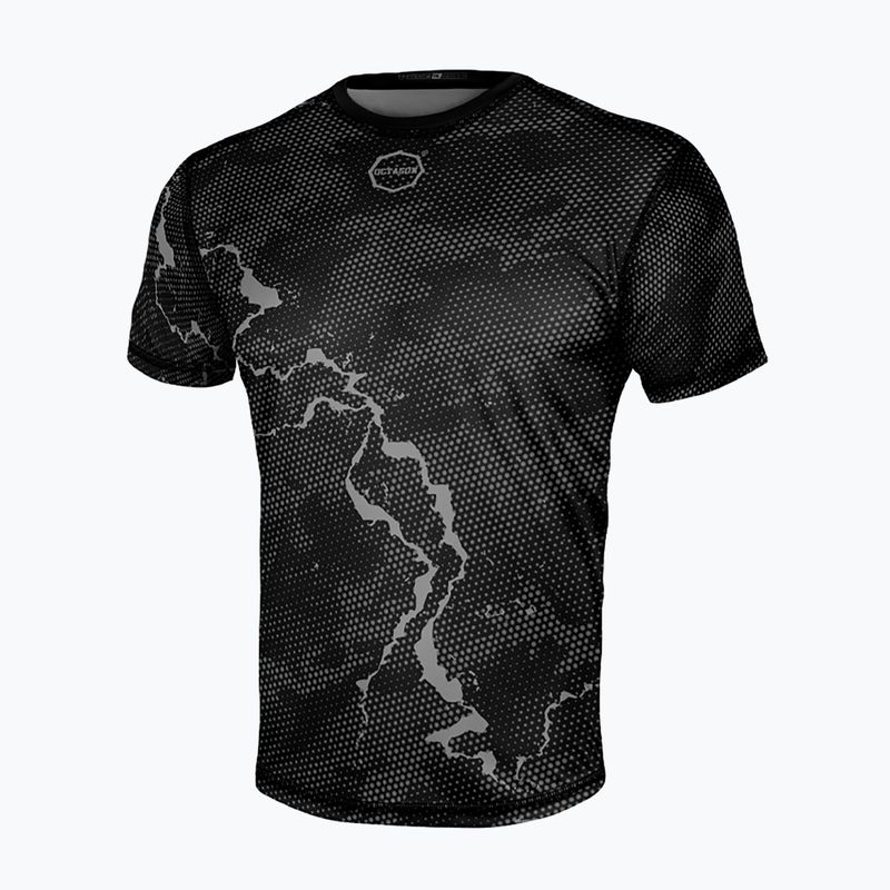 Men's training t-shirt Octagon Marble Camo camo grey