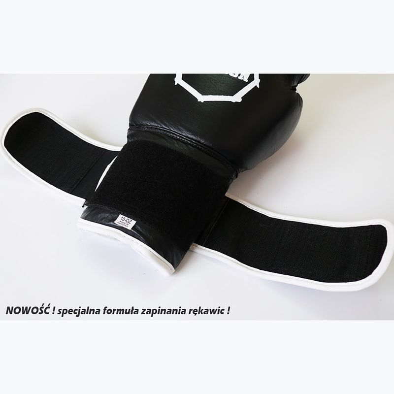 Octagon Agat black/white boxing gloves 8