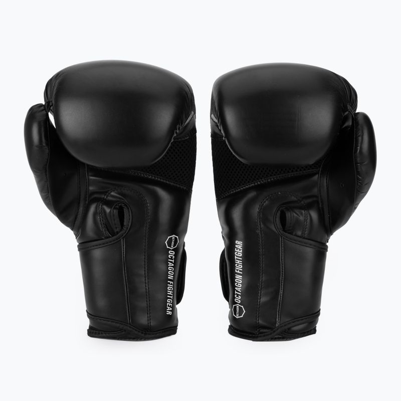 Octagon Agat black/white boxing gloves 3