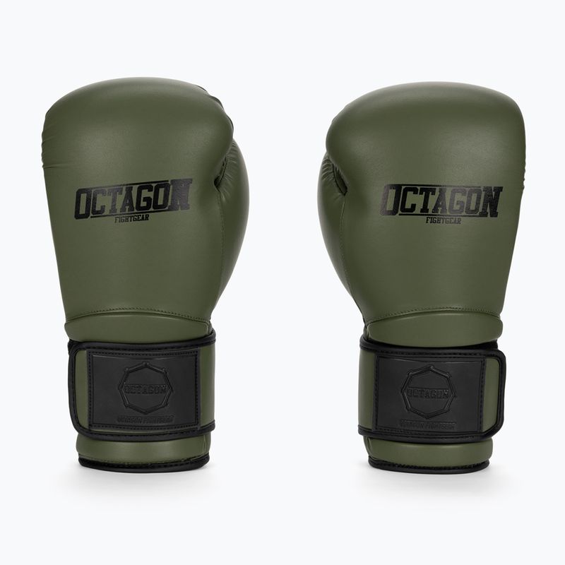 Octagon Matt khaki boxing gloves