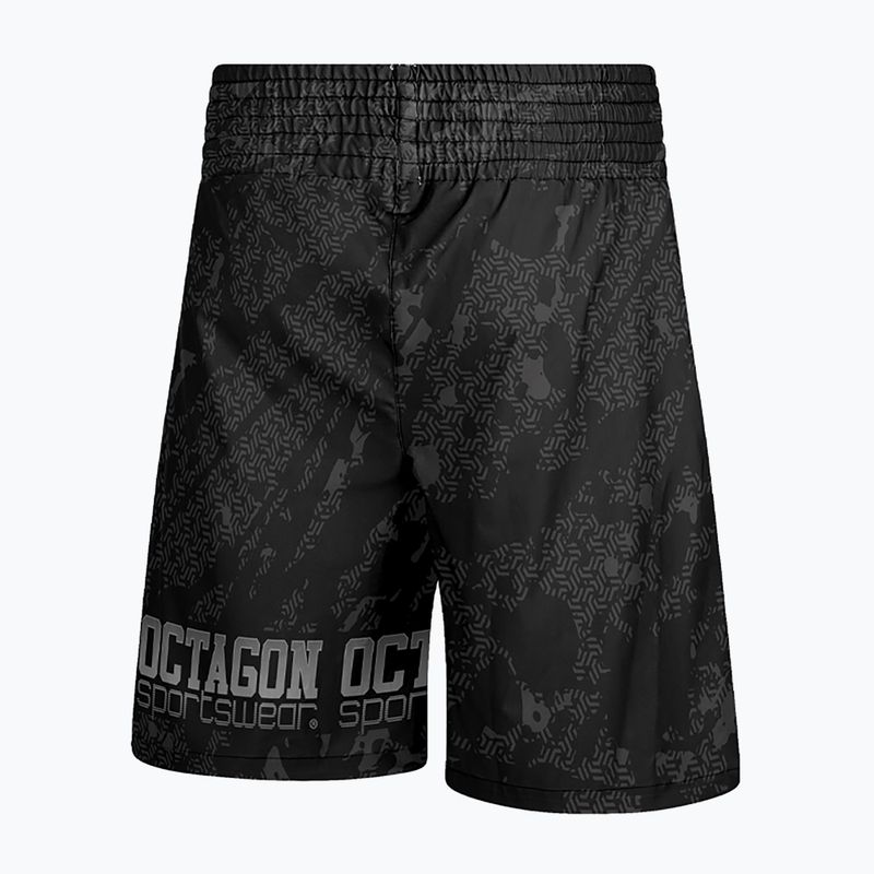 Octagon Geo Grunge black men's boxer shorts 2