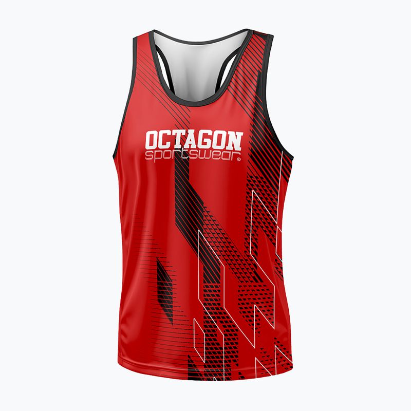 Men's tank top Octagon Diamond red