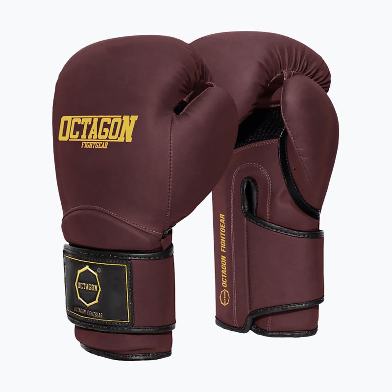 Octagon Matt bronze boxing gloves