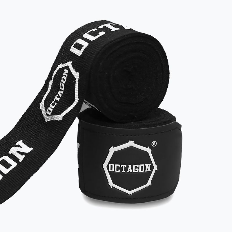 Boxing wraps Octagon Fightgear Supreme Printed 300 cm black/white 2