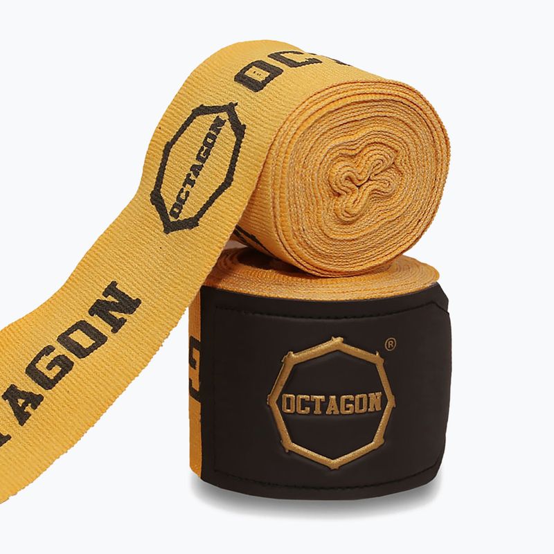 Boxing wraps Octagon Fightgear Supreme Printed 300 cm gold 2