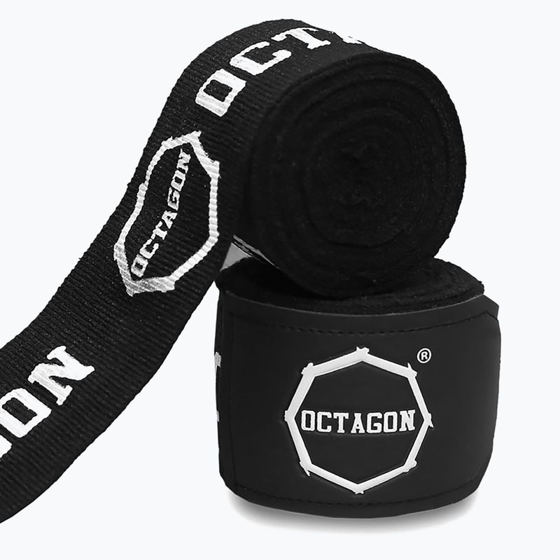Boxing wraps Octagon Fightgear Supreme Printed 500 cm black/white 2