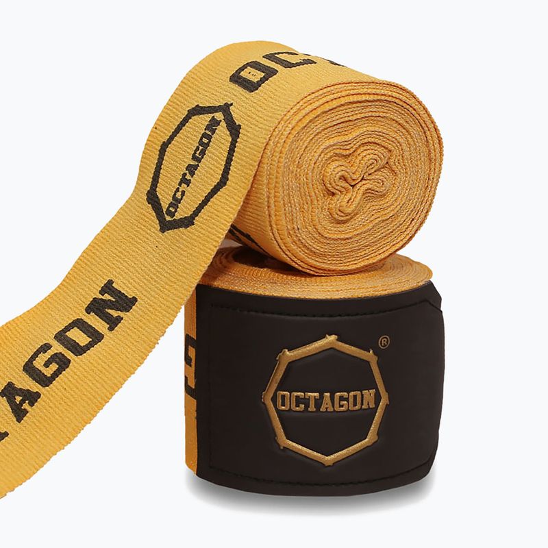 Boxing wraps Octagon Fightgear Supreme Printed 500 cm gold 2