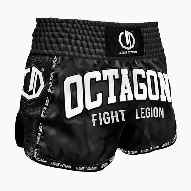 Training shorts Octagon Kickboxing/Muay Thai Legion Fight Legion Premium black/white