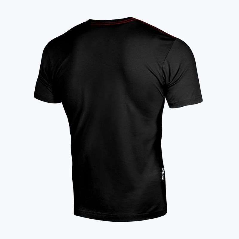 Men's T-shirt Octagon Small Logo black/red 2