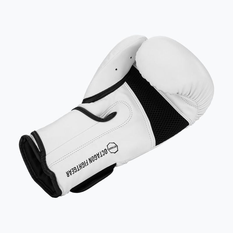 Octagon boxing gloves Matt white 3