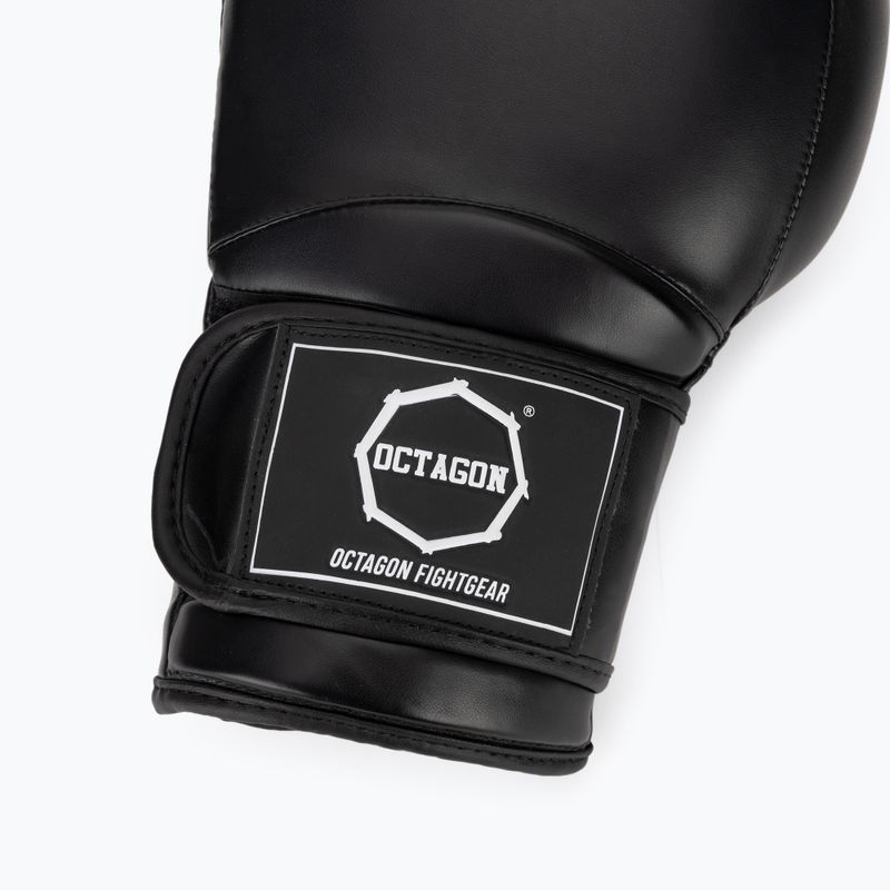 Octagon boxing gloves Matt black 6
