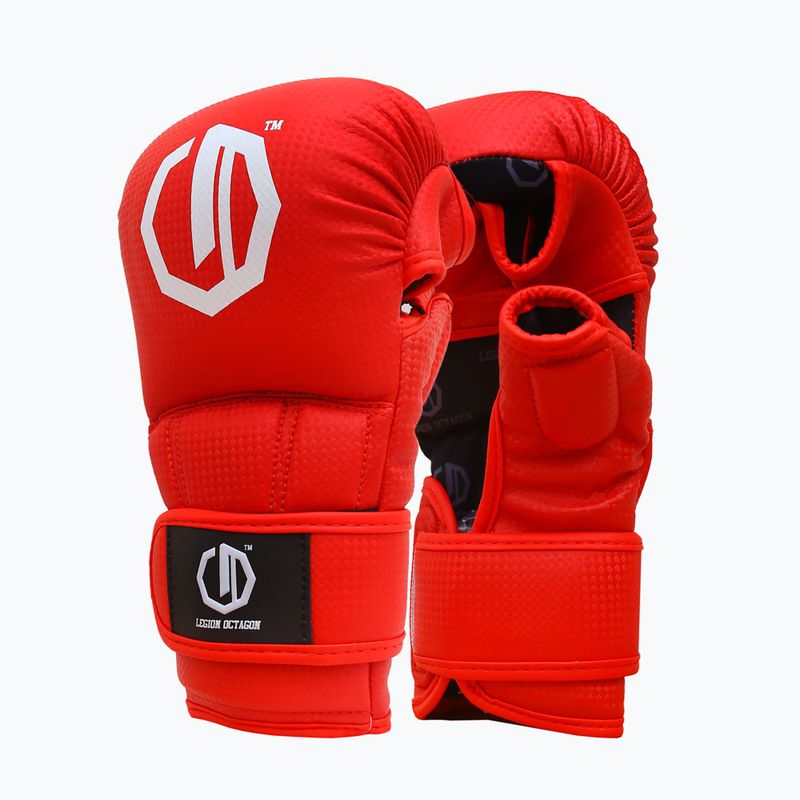 Sparring gloves Octagon Legion Kevlar MMA red 2