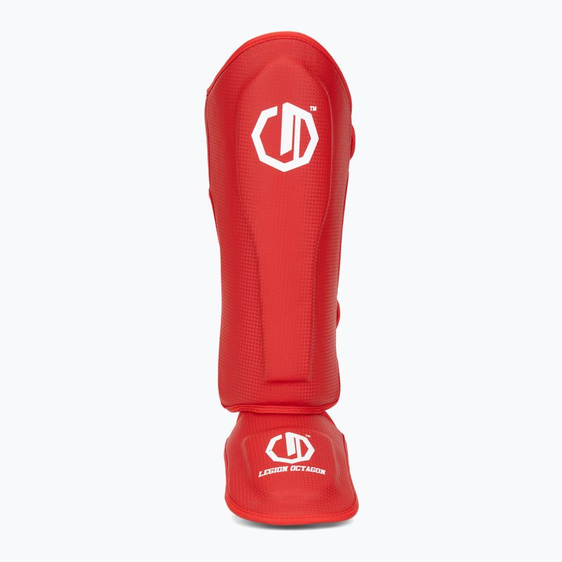 Foot and tibia protectors Octagon Legion Kevlar red 4