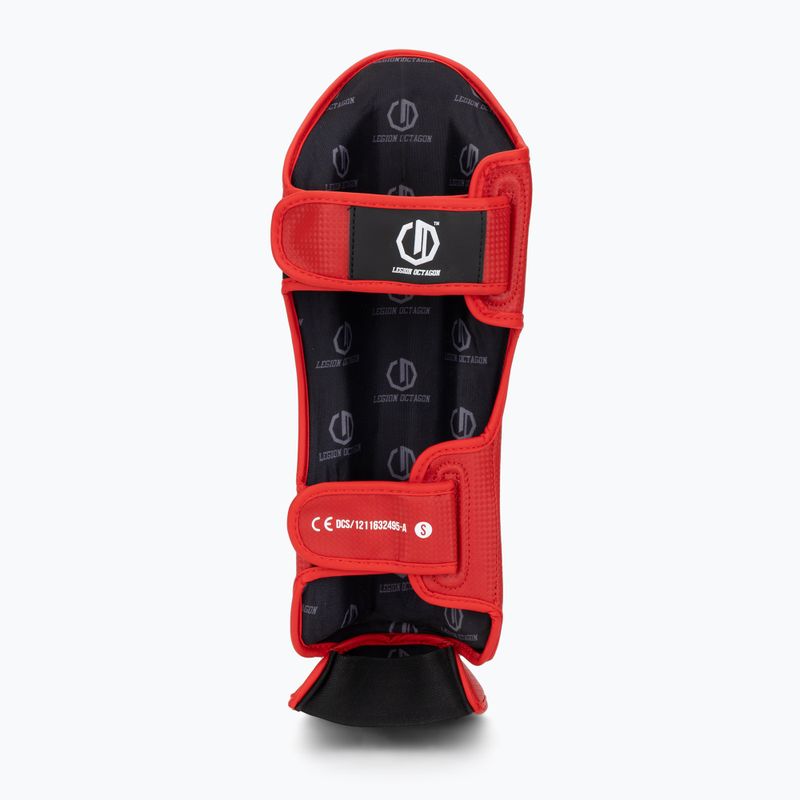 Foot and tibia protectors Octagon Legion Kevlar red 5