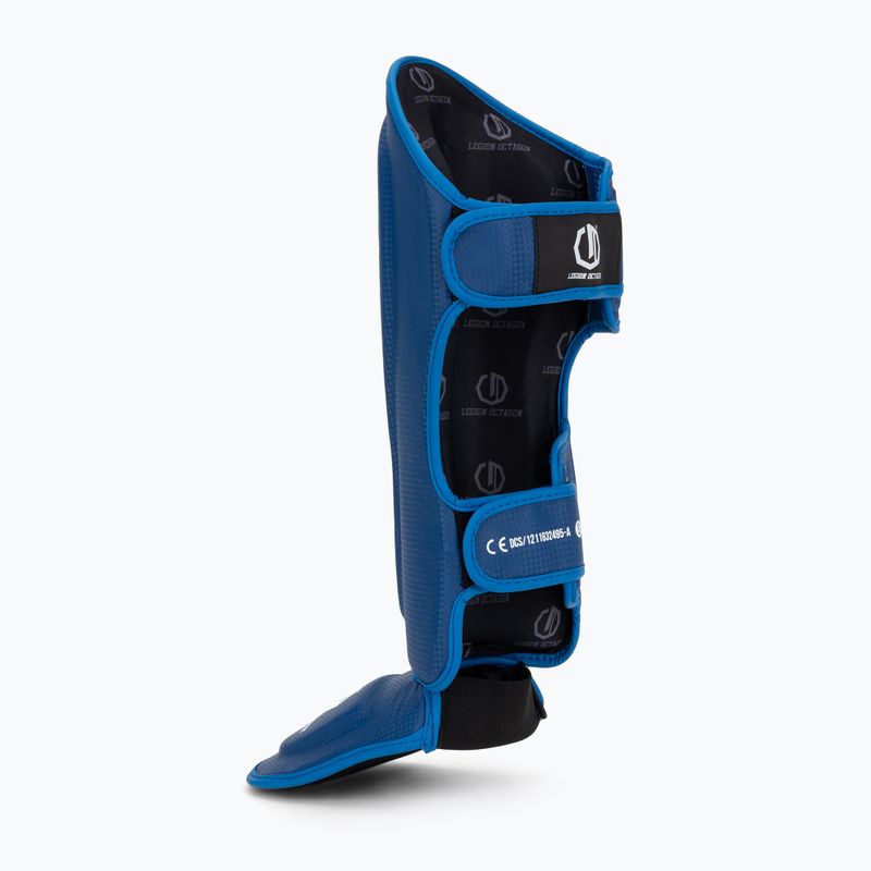 Foot and tibia protectors Octagon Legion Kevlar blue 3