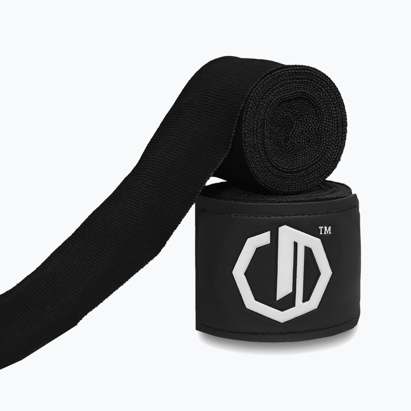Boxing wraps Octagon Legion Supreme 400 cm black/white 2