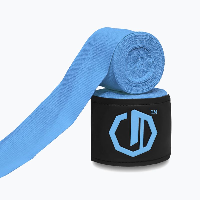Boxing wraps Octagon Legion Supreme 400 cm light blue 2