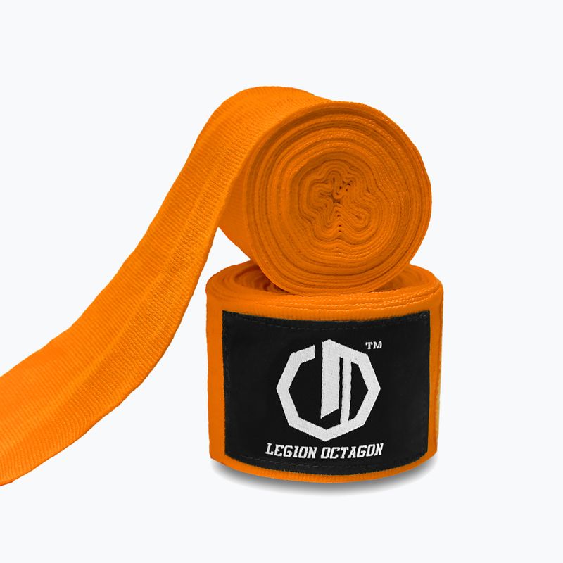 Boxing wraps Octagon Legion Standard 400 cm orange 2