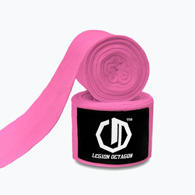 Boxing wraps Octagon Legion Standard 400 cm pink 2