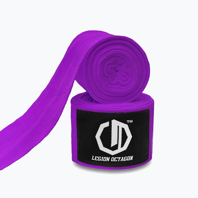 Boxing wraps Octagon Legion Standard 400 cm purple 2