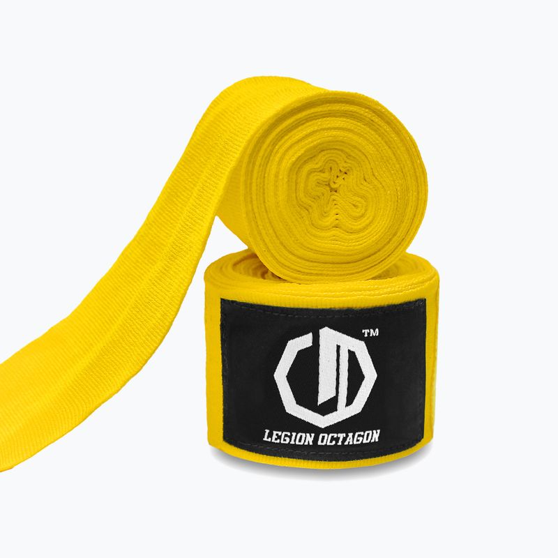 Boxing wraps Octagon Legion Standard 400 cm yellow 2
