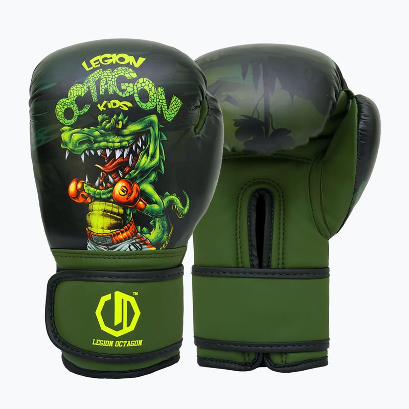 Boxing gloves Octagon Legion Crocodile green/multicolour