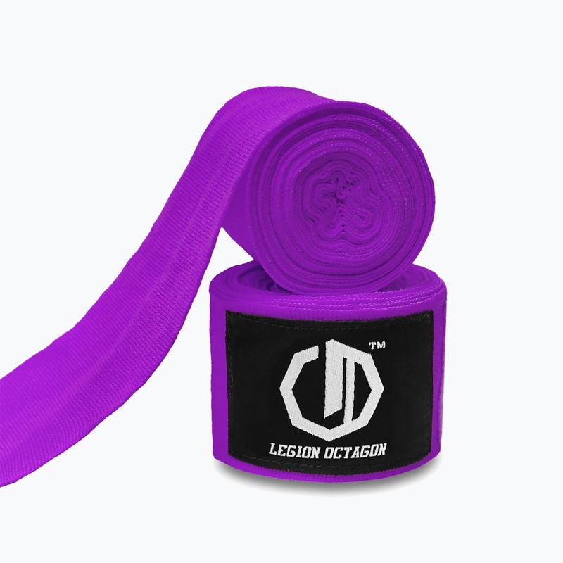 Boxing wraps Octagon Legion Standard 300 cm purple 2
