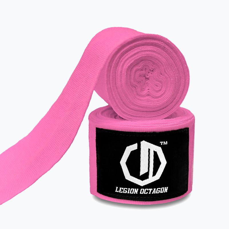 Boxing wraps Octagon Legion Standard 500 cm pink 2