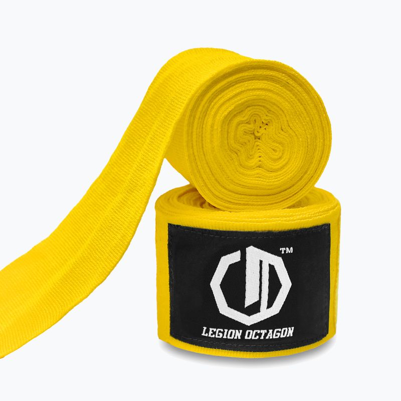 Boxing wraps Octagon Legion Standard 500 cm yellow 2