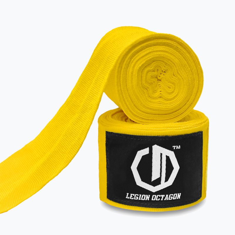 Boxing wraps Octagon Legion Standard 300 cm yellow 2